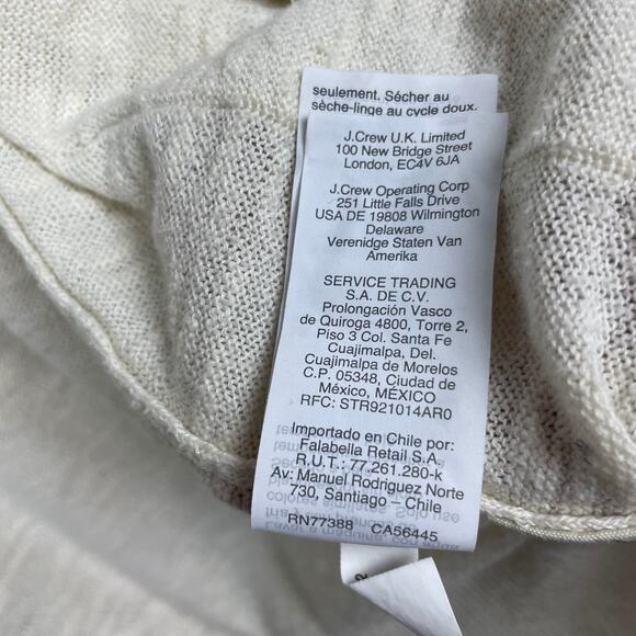 Madewell Bradley Cardigan Sweater‎ Sz XS Ivory Cream Slub Knit Style AI212 - Picture 6 of 14